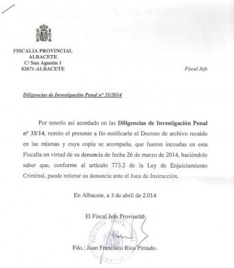 Contestacion Fiscalia Albacete Cuenta